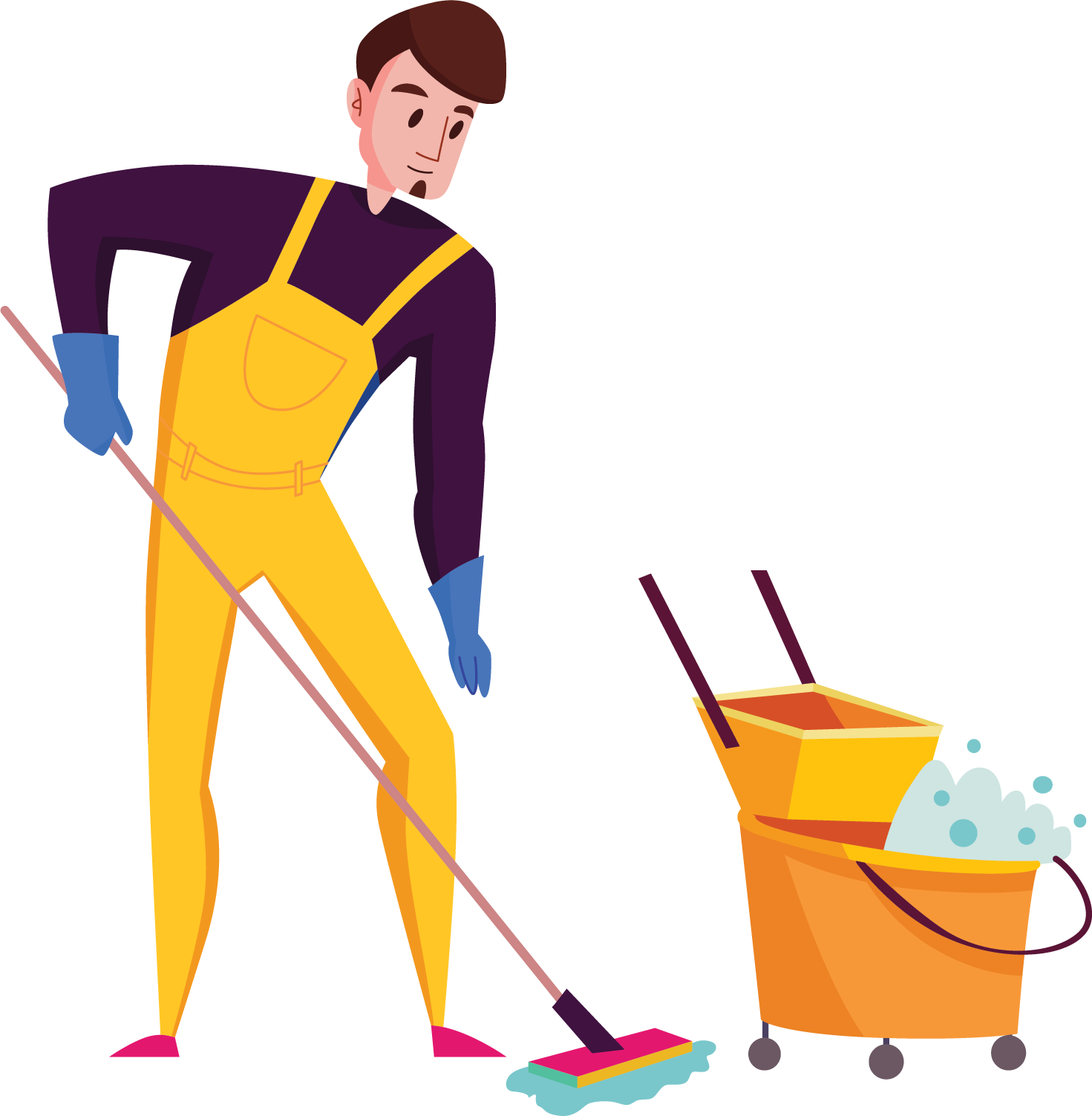 Commercial Floor Cleaning - Guy - Rohei Services
