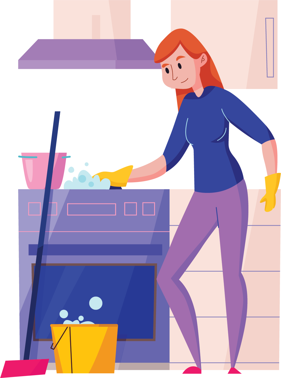 Home Kitchen Cleaning - Lady - Rohei Services