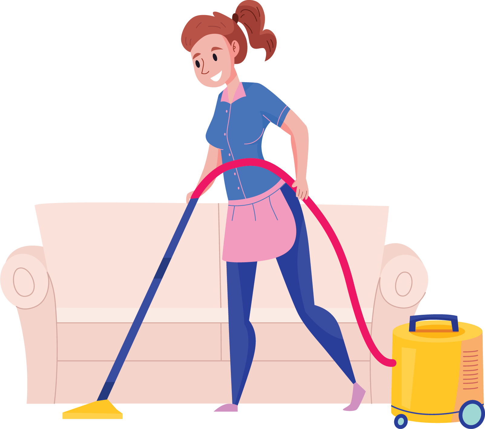 Home Living Room Cleaning - Lady - Rohei Services